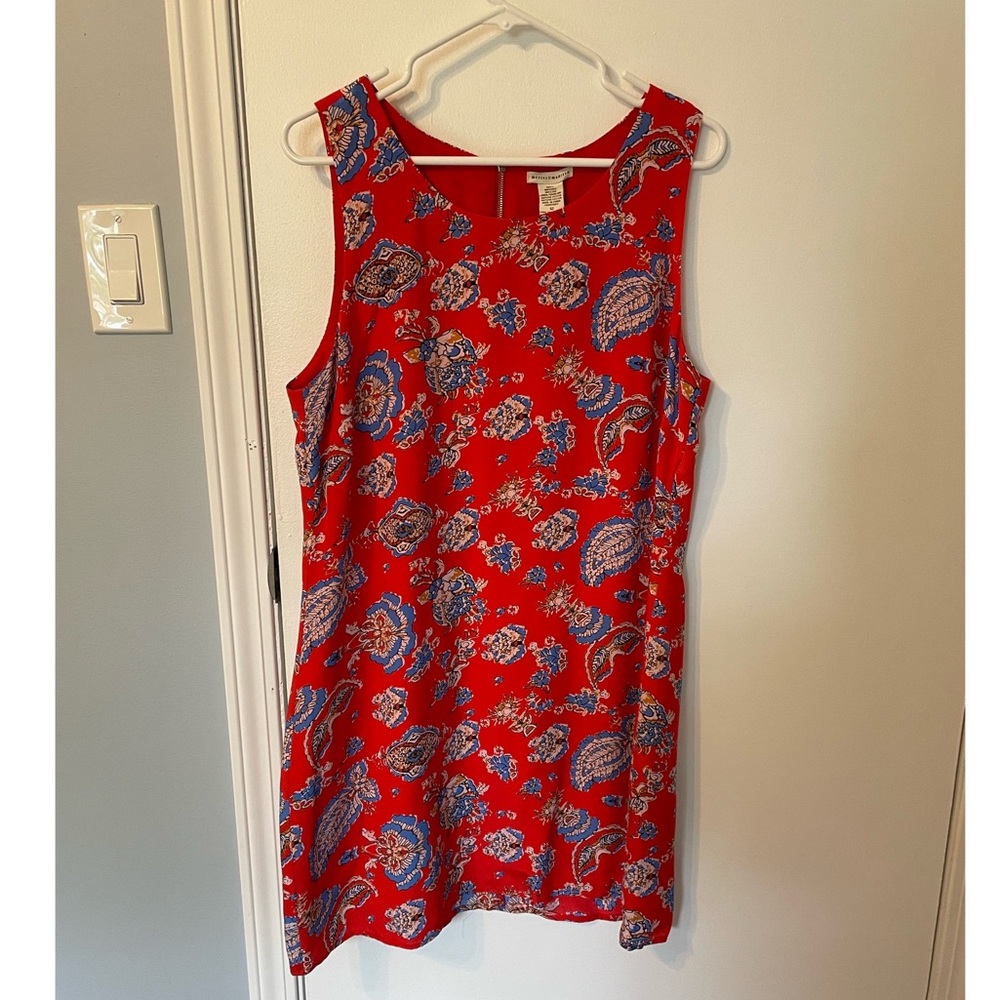 Mercer & Madison Red Pattern Dress Size 12